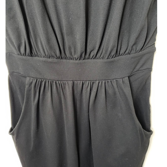 Susana Monaco Black Gathered Jumpsuit - Picture 4 of 10